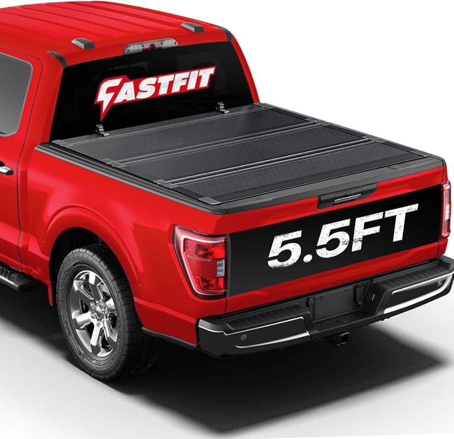 FastFit tonneau cover installed on a pickup truck bed for premium protection